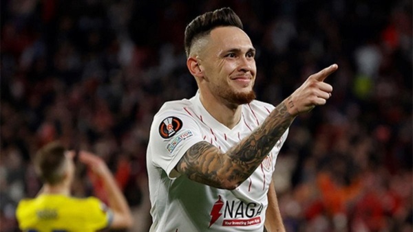 En el minuto 31, Lucas Ocampos ha anotado su 31º gol en Primera División para convertirse en el 31º máximo goleador en la historia del Sevilla en LaLiga.