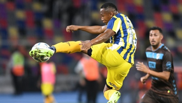 Jaminton Campaz fue una de las grandes figuras de Rosario Central durante el año y celebró el triunfo en la final de la Copa de la Liga.