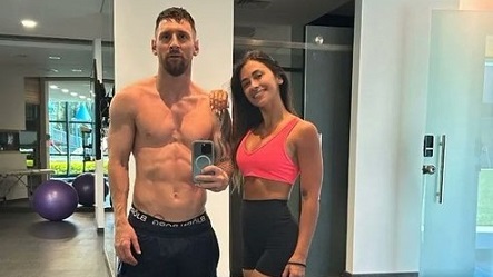 Leo aprovecha los días libres para pasar tiempo con su familia en Rosario y entrenar junto a su esposa, siempre con la ropa de la Selección.