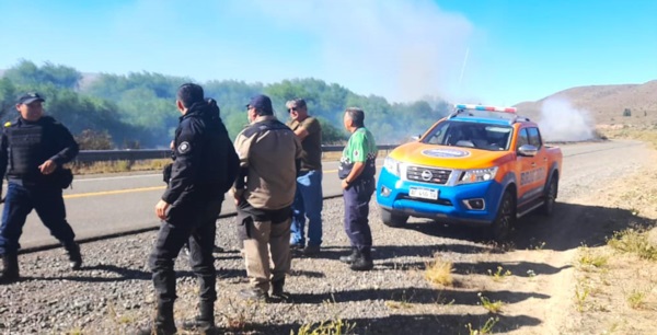Las tareas las emprendieron la Subscretaría de Protección Ciudadana, la APSV y la Policía del Chubut.