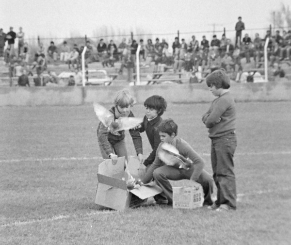 Día de la inauguración del estadio. 