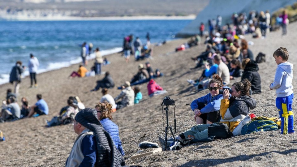 Una importante cantidad de turistas se hizo presente en Puerto Madryn.