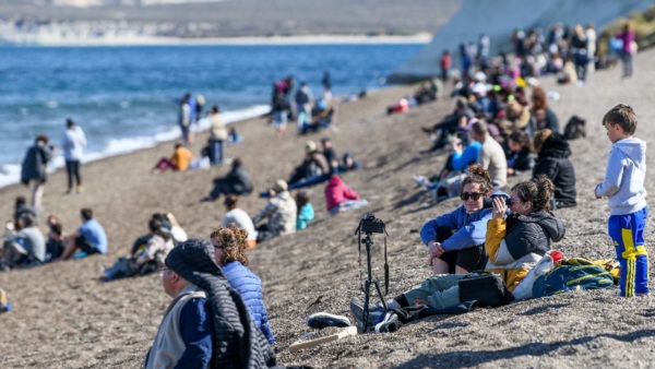 Una importante cantidad de turistas se hizo presente en Puerto Madryn.