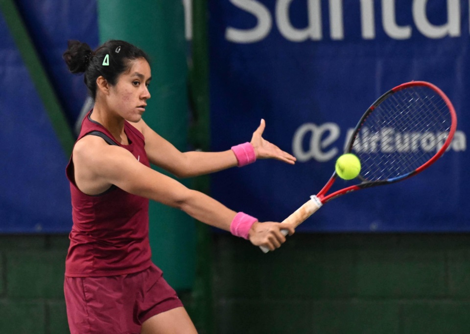 Katya Rzmirez, segunda preclasificada en la Qualy, cayó en 1ra ronda. (Foto: Daniel Feldman/Jornada).