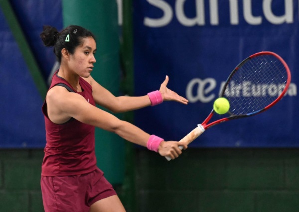 Katya Rzmirez, segunda preclasificada en la Qualy, cayó en 1ra ronda. (Foto: Daniel Feldman/Jornada).
