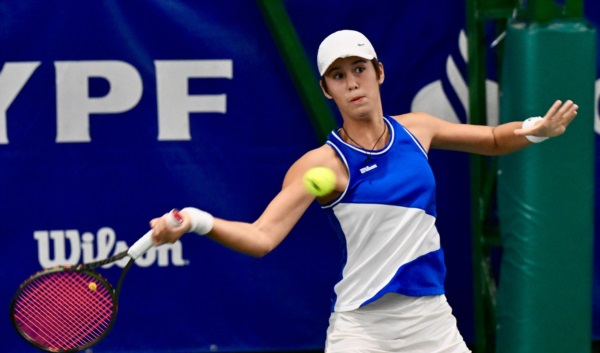 Salvadori viajó desde Italia a Trelew junto a su madre en busca de su primer punto WTA. (Foto: Daniel Feldman).