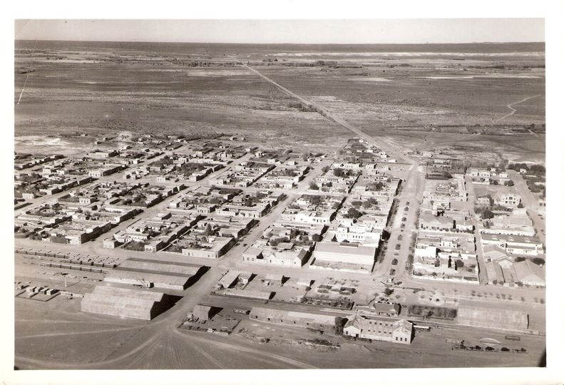 Vista aérea de Trelew, 1930