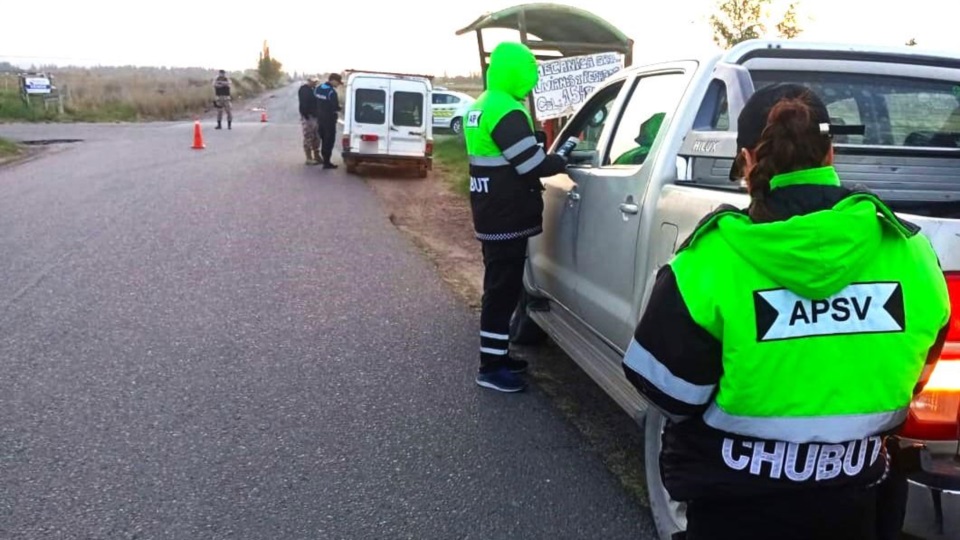 El Gobierno del Chubut controló más de 9.000 vehículos.