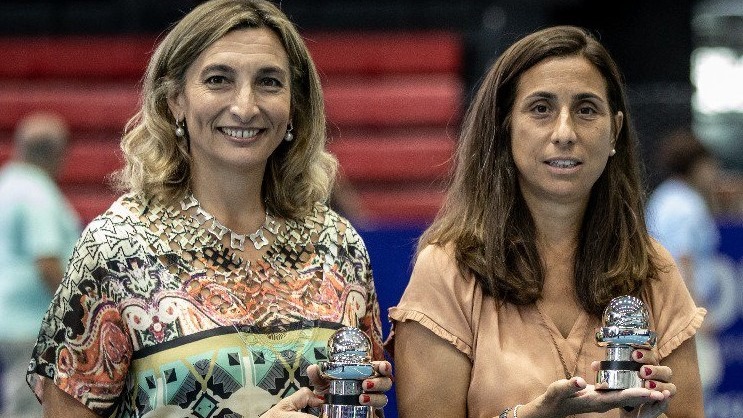 Mercedes Paz y Florencia Labat, dos referentes del tenis femenino de la AAT.