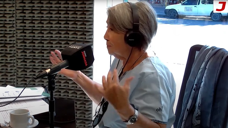Nancy Maubrigadez, presidenta del Centro de Jubilados y Pensionados Solidaridad de barrio Corradi. 