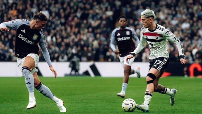 Dibu Martínez y Alejandro Garnacho (foto), titulares en un pálido 0-0 entre Aston Villa y Manchester United