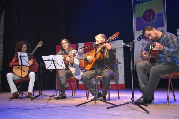 María Clara Millán, Juan Barrena, Enrique Payllalef y Sebastián Sierra, Cierre del concierto.