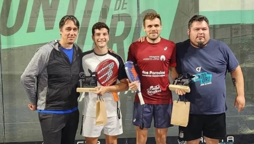 Tomás Alaimo a la izquierda, uno de los campeones que estará presente en el torneo.