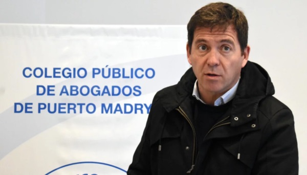 Gustavo Cruz, presidente del Colegio Público de Abogados de la ciudad de Puerto Madryn.