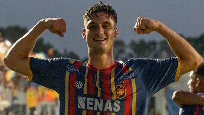Laureano Marra, el autor del primer gol del ´tricolor´ en la victoria 2-0 a Los Andes.