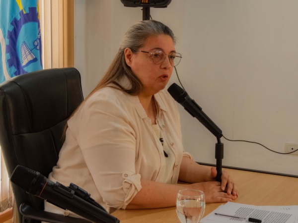 Claudia Garitano, presidenta del Concejo Deliberante de Trevelin. 