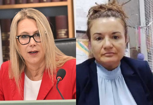 Jueza Breckle y fiscal Gómez.
