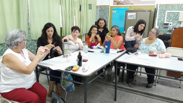 El taller inclusivo estuvo destinado a mujeres del barrio Moreira.