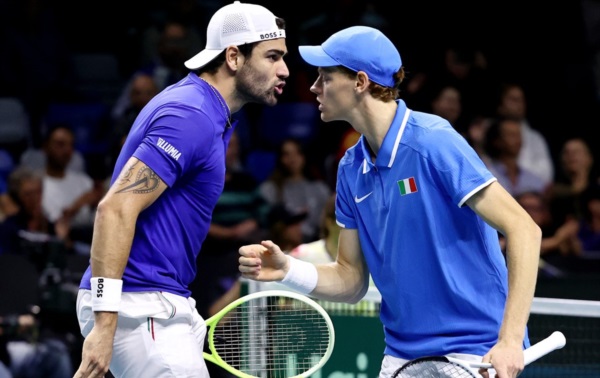 Sinner y Berrettini ganaron el dobles.