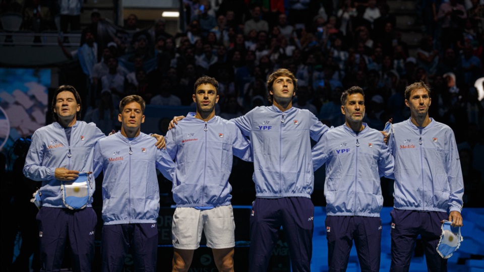 Equipo argentino, con su capitán el "Mago" Coria.
