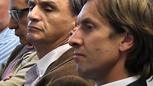 Fossatti en primer plano, junto con Rossi y Quilaleo. 