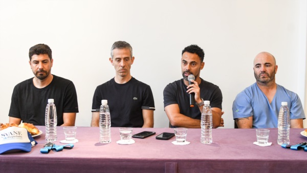 De izquierda a derecha: Ezequiel González, Lucas Núñez, Martín Rolle y Matías Nudelman. Foto: Mariano Di Giusto/Jornada.