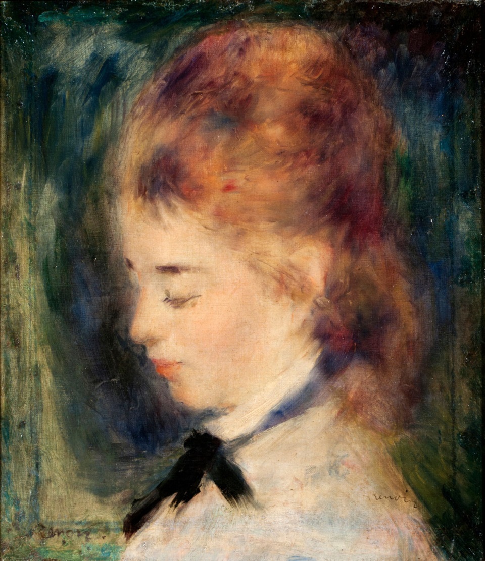 “Retrato de Mujer” de Pierre Renoir, pintor francés impresionista. Una de las obras que fue robada, y recuperada.