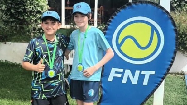 Lucio Vulcano y Emilio Nogueira, campeones del doble Sub 12.