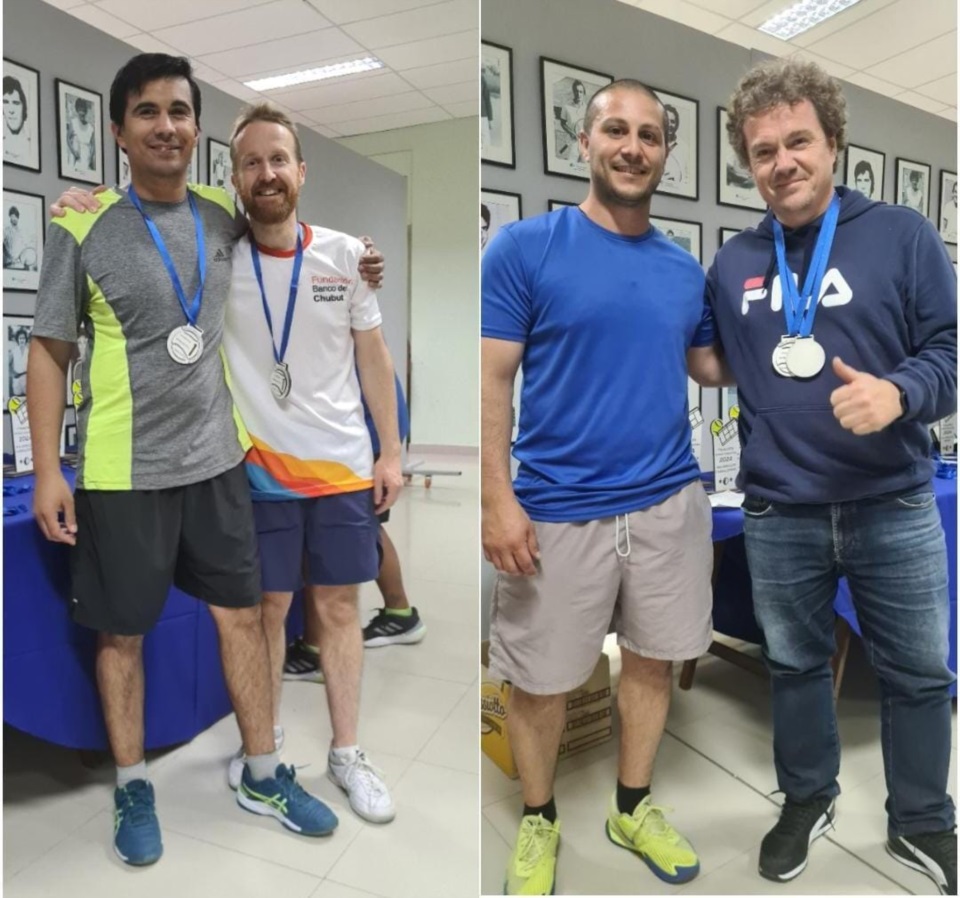 Finalistas 5ta Varones Dobles: Marco Prochotsky/Rob Gilmartin y Fermín Torroija/Cristian García.