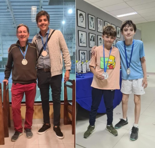 Finalistas 4ta Varones Dobles: Carlos Solivella/Pablo Leiva y Emilio Nogueira/Alfonso Weigel.