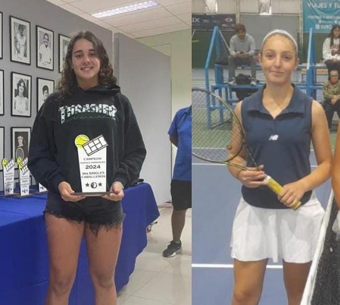 Finalistas 3ra Damas: Justina Lassaga y Guadalupe Marina.