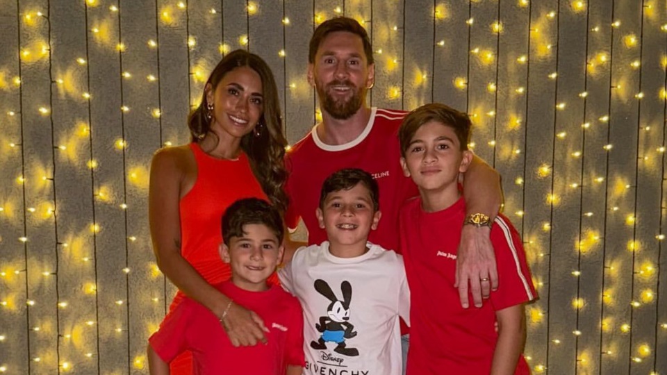 Los Messi, en modo Navidad. 