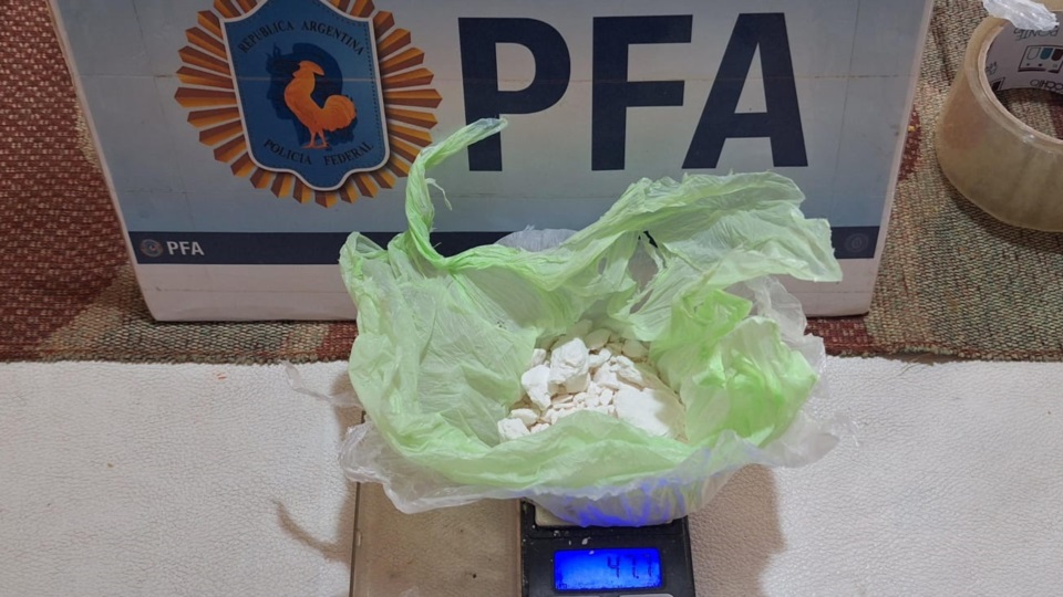 Una importante de cocaína fue secuestrada en las diligencias.
