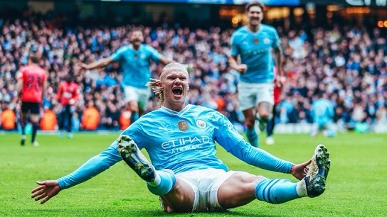 Erling Haaland está de regreso, por si quedaba alguna duda. Hizo todo bien. Doblete para Manchester City.