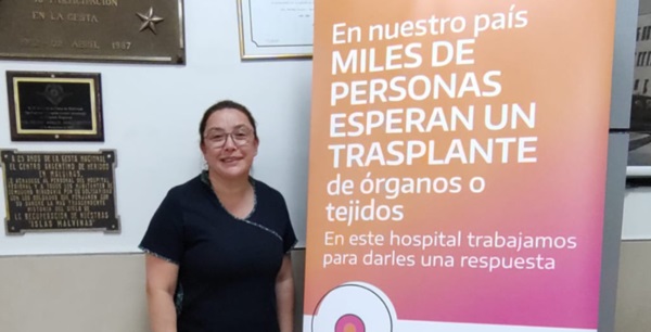 Mariela Subirá, referente de la Unidad Hospitalaria de Procuración de Órganos del Hospital de Comodoro. 