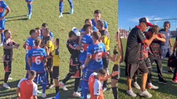 Fernando Brandán, jugador del Funebrero, recibió un botellazo en el ojo. Previamente, el Matador se había quedado con 10 por la expulsión de Agustín Cardozo.
