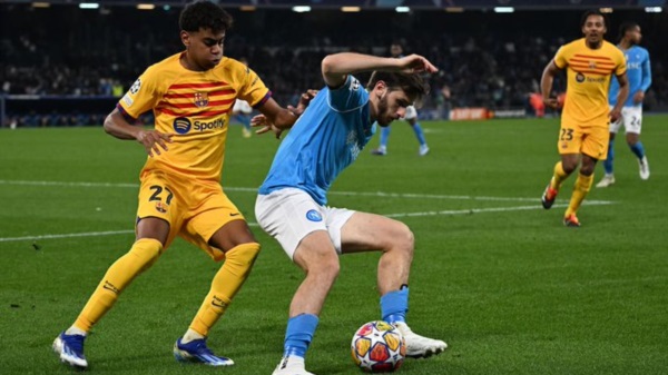 Napoli salva el empate ante Barcelona en Champions League: todo se define en Montjuic