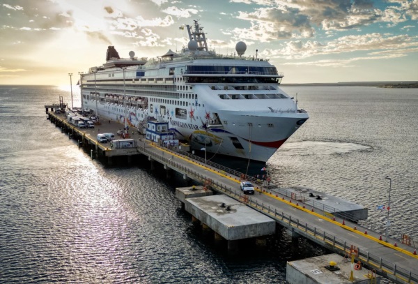 El buque de placer se convirtió en un regular visitante de Madryn, en la actual temporada de cruceros .