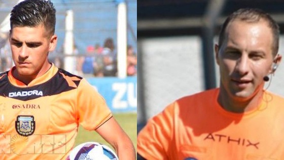 Monsón Brizuela (izquierda) y Lucas Comesaña (derecha) los arbitros para Brown y Madryn en esta 5ta fecha