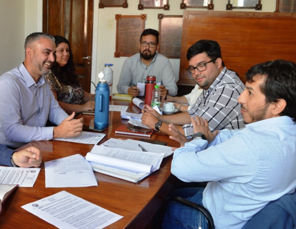 Comisión. Una postal de los ediles que analizaron el tema en Rawson.
