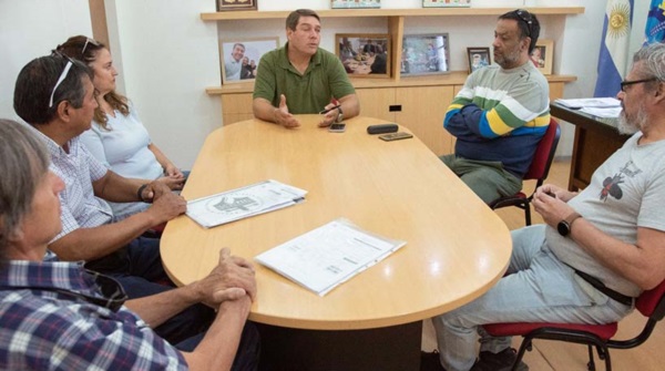 Instancias de la reunión del intendente Biss con el gremio Sitprench