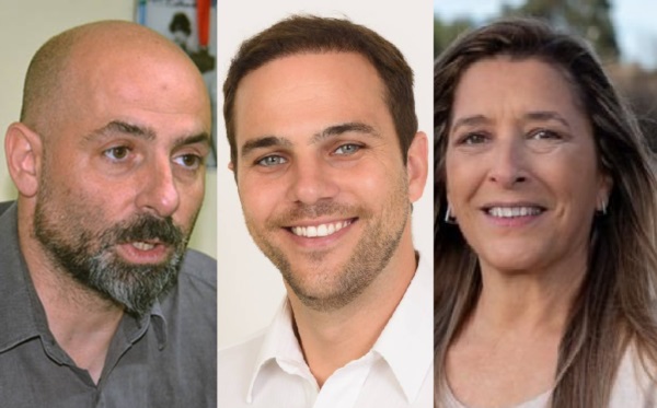 Pereyra, Cuis Táccari y Garachico, los tres ediles de la polémica.