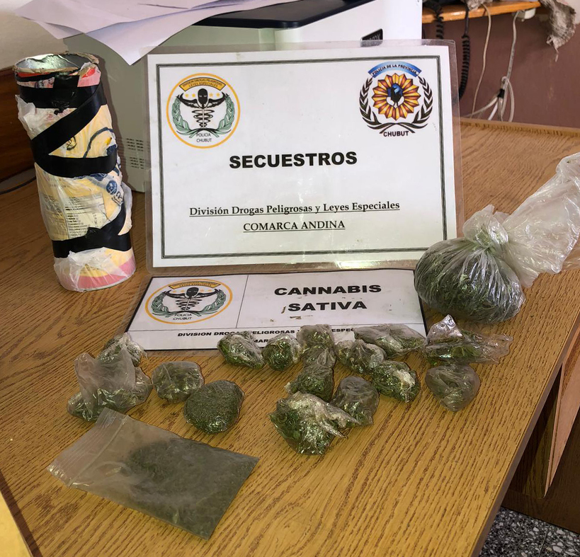 La marihuana fue incautada y los elementos entregados a su dueño.