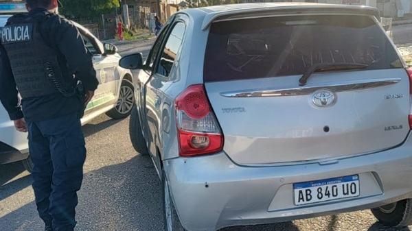 En Trelew, el vehículo fue hallado en la esquina de Ingenieros y Evans.