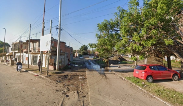 Pascual Rosas al 2700 del barrio Banana donde tomó lugar la ejecución.