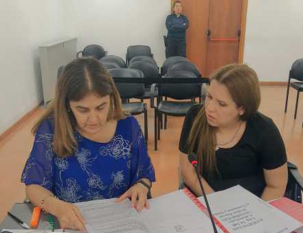  Las procuradoras de Fiscalía Marisol Sandoval y Luciana Coppini.
