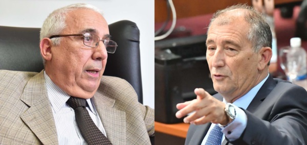 Héctor Capraro (derecha), involucrado en la denuncia de Daniel Báez.
