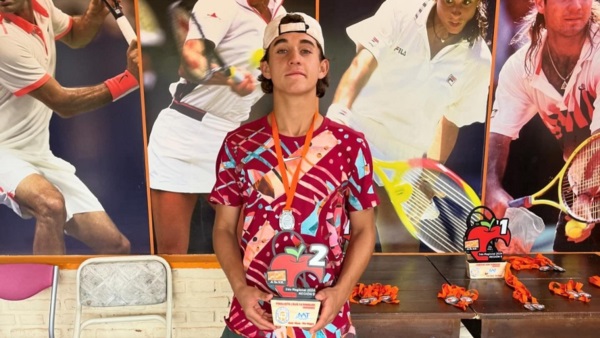 Estanislao Lassaga, finalista en Sub 14.