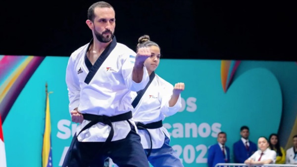 Ruben Guagliarello junto a Margarita Echeverria.