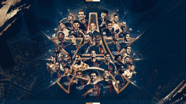 El Paris Saint-Germain se corona campeón de Francia por duodécima vez. El club gana el trofeo número 50 de su historia.